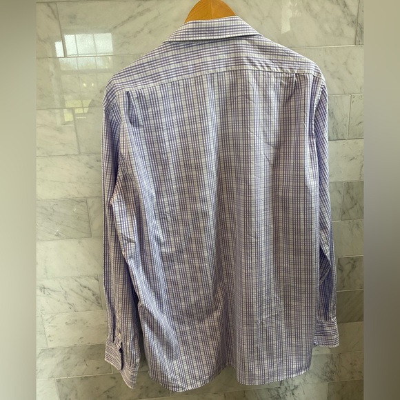 Mens J. Crew Factory Dress shirt in a light purple plaid 👔 - Picture 2 of 9